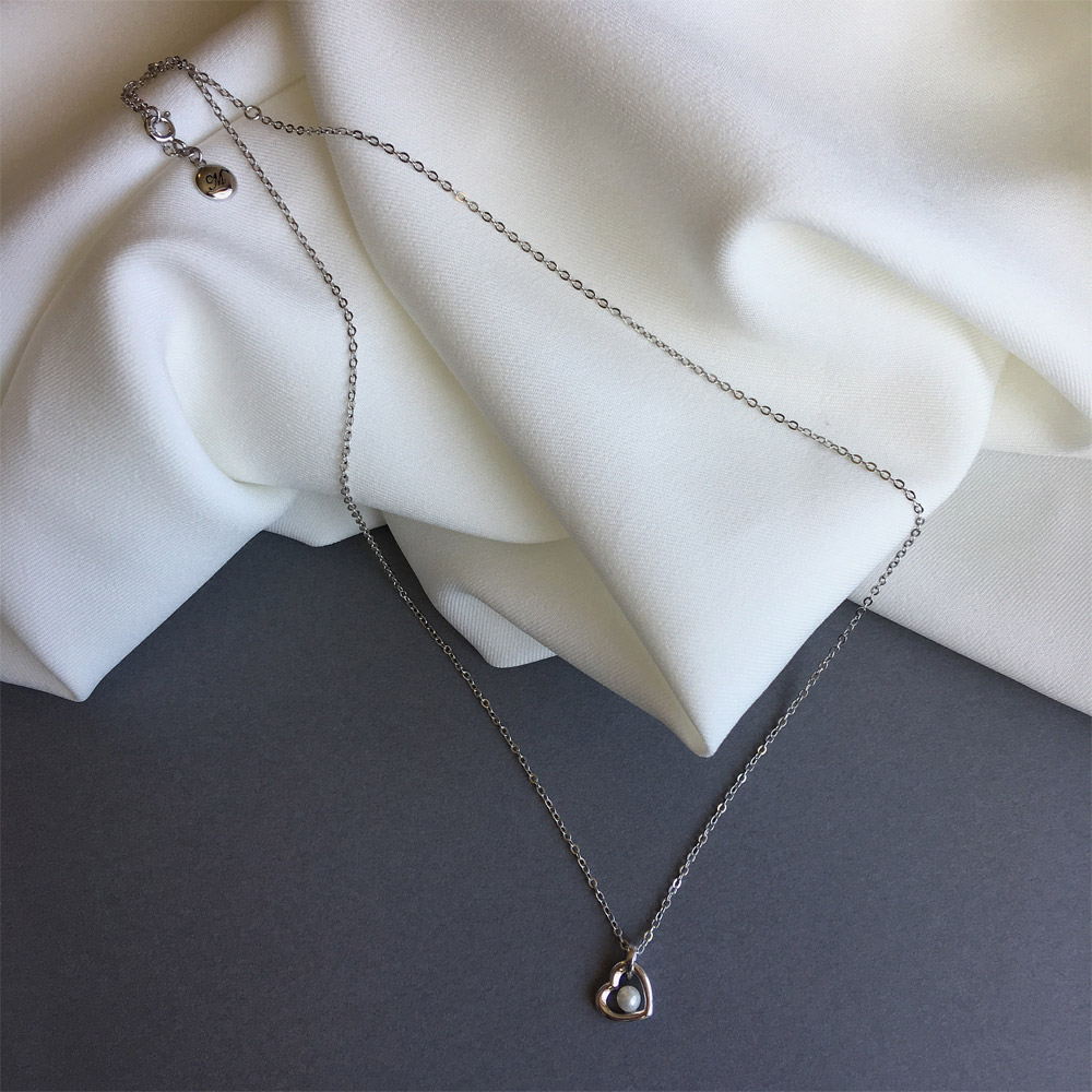 C023爱心贝珠项链