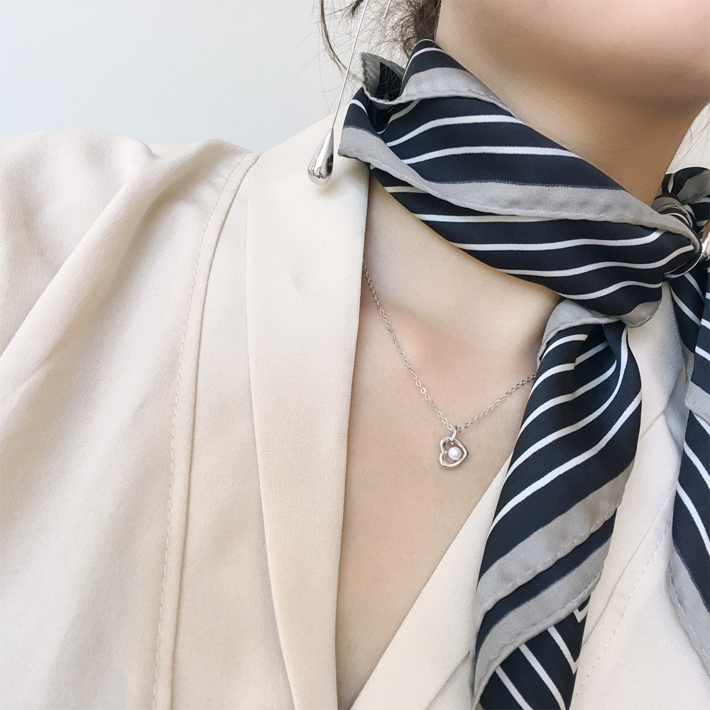 C023爱心贝珠项链