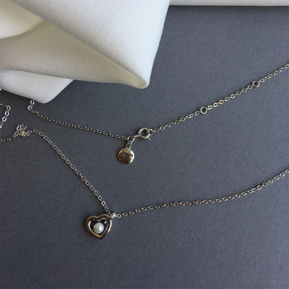 C023爱心贝珠项链