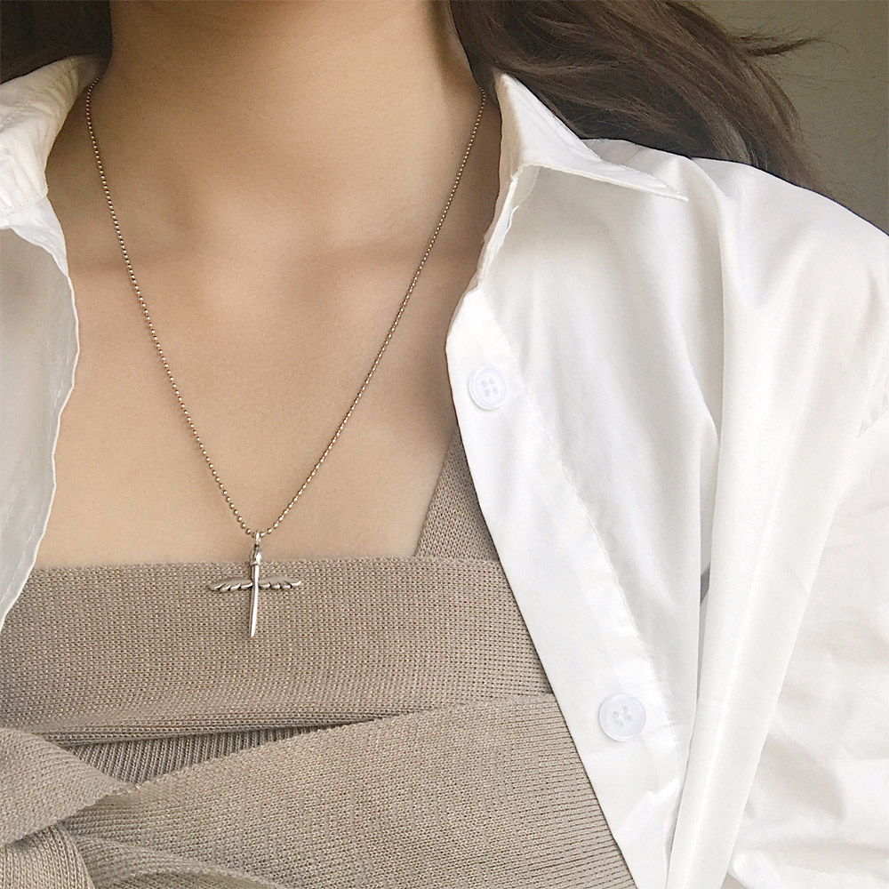 C032翅膀权杖项链