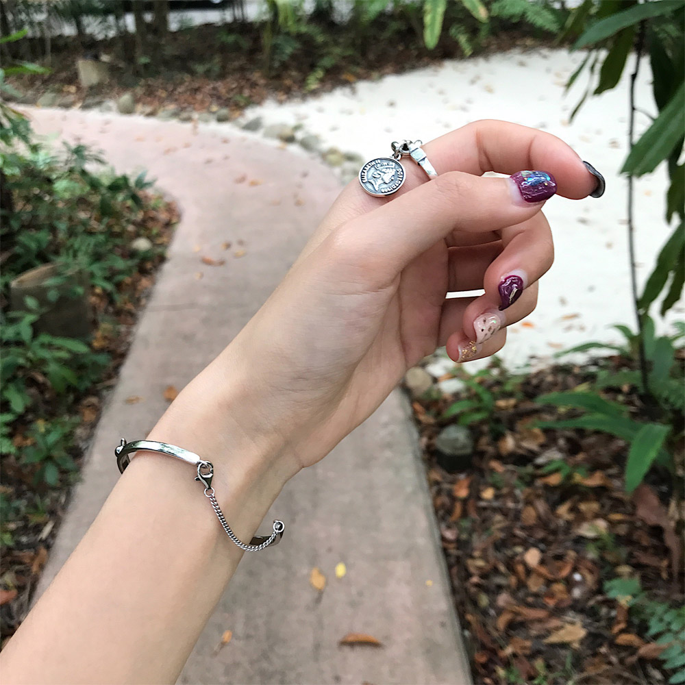 D005交叉珍珠手镯