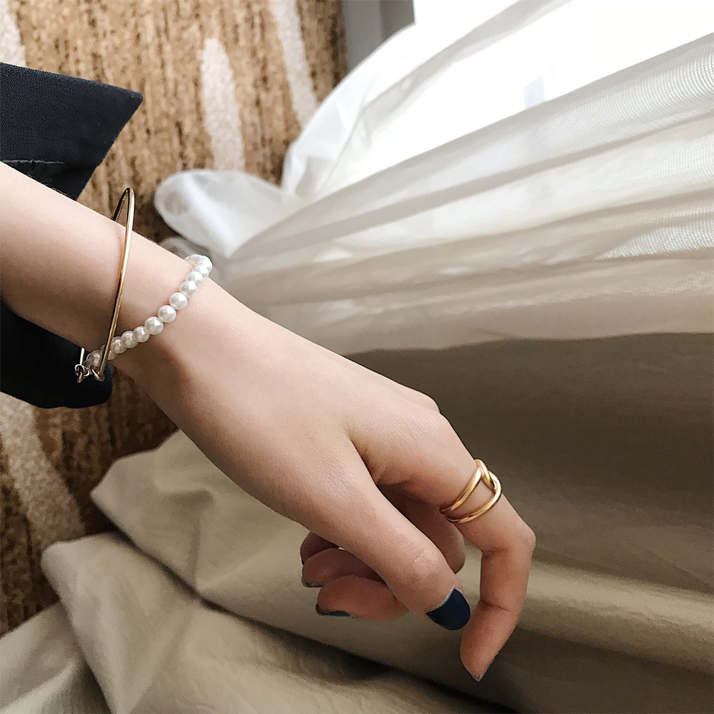 D007珍珠双层手镯