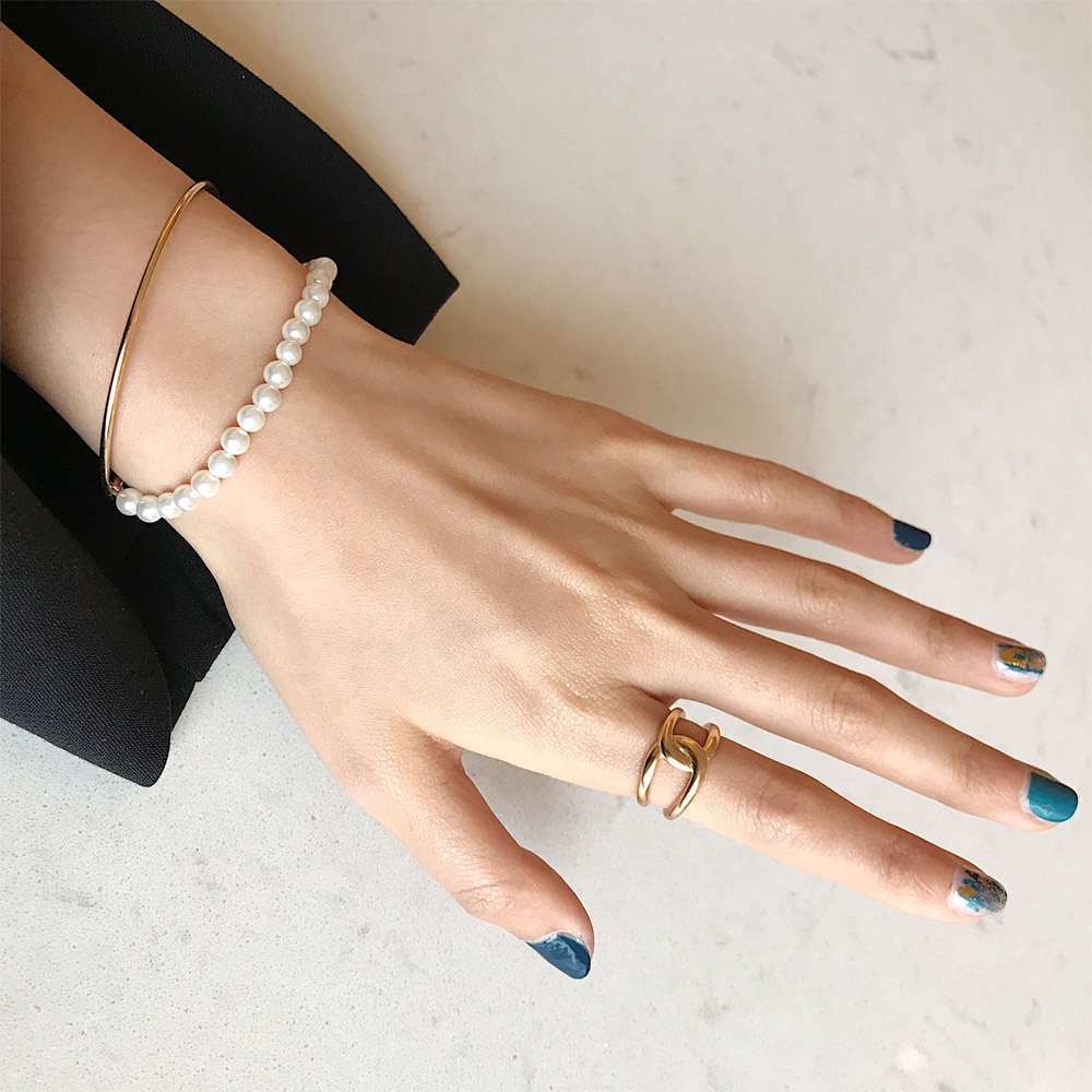 D007珍珠双层手镯