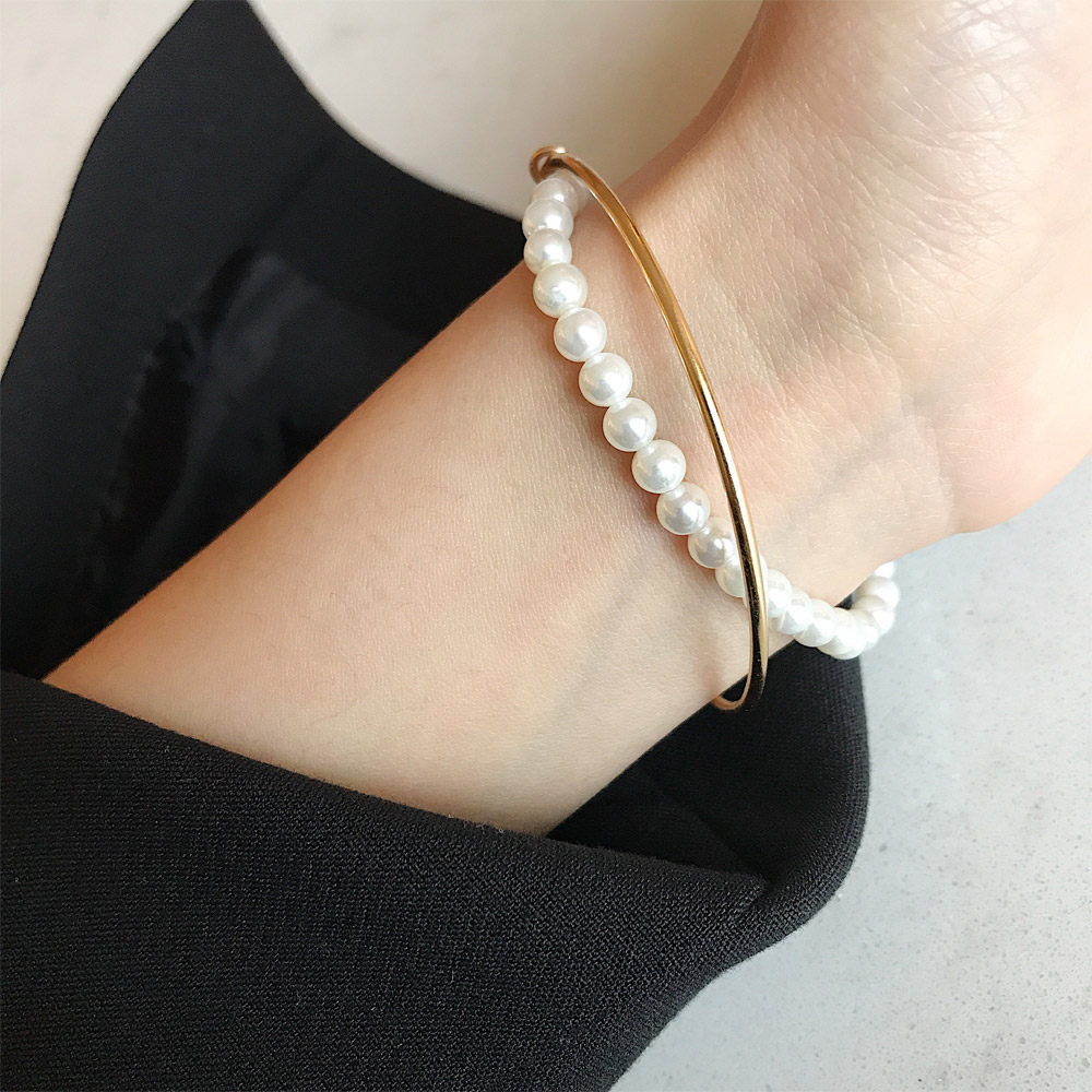 D007珍珠双层手镯