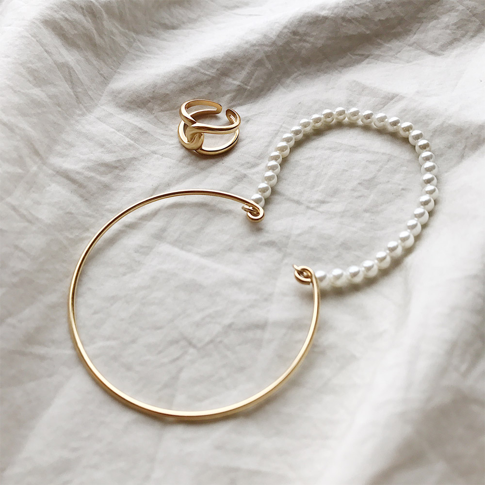 D007珍珠双层手镯