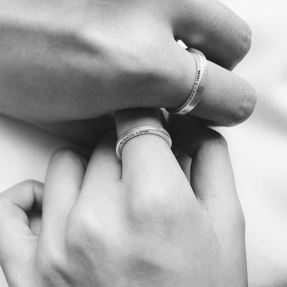 G002高光刻字戒指