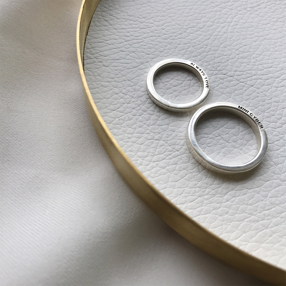 G002高光刻字戒指