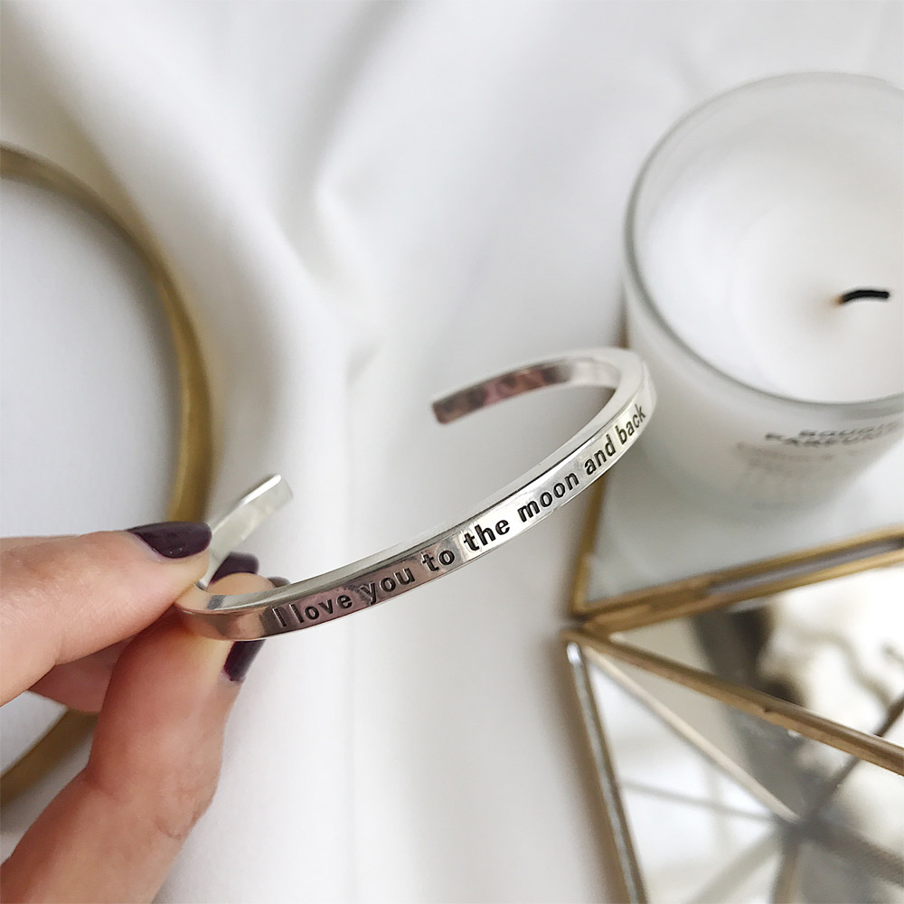 G003高光刻字手镯