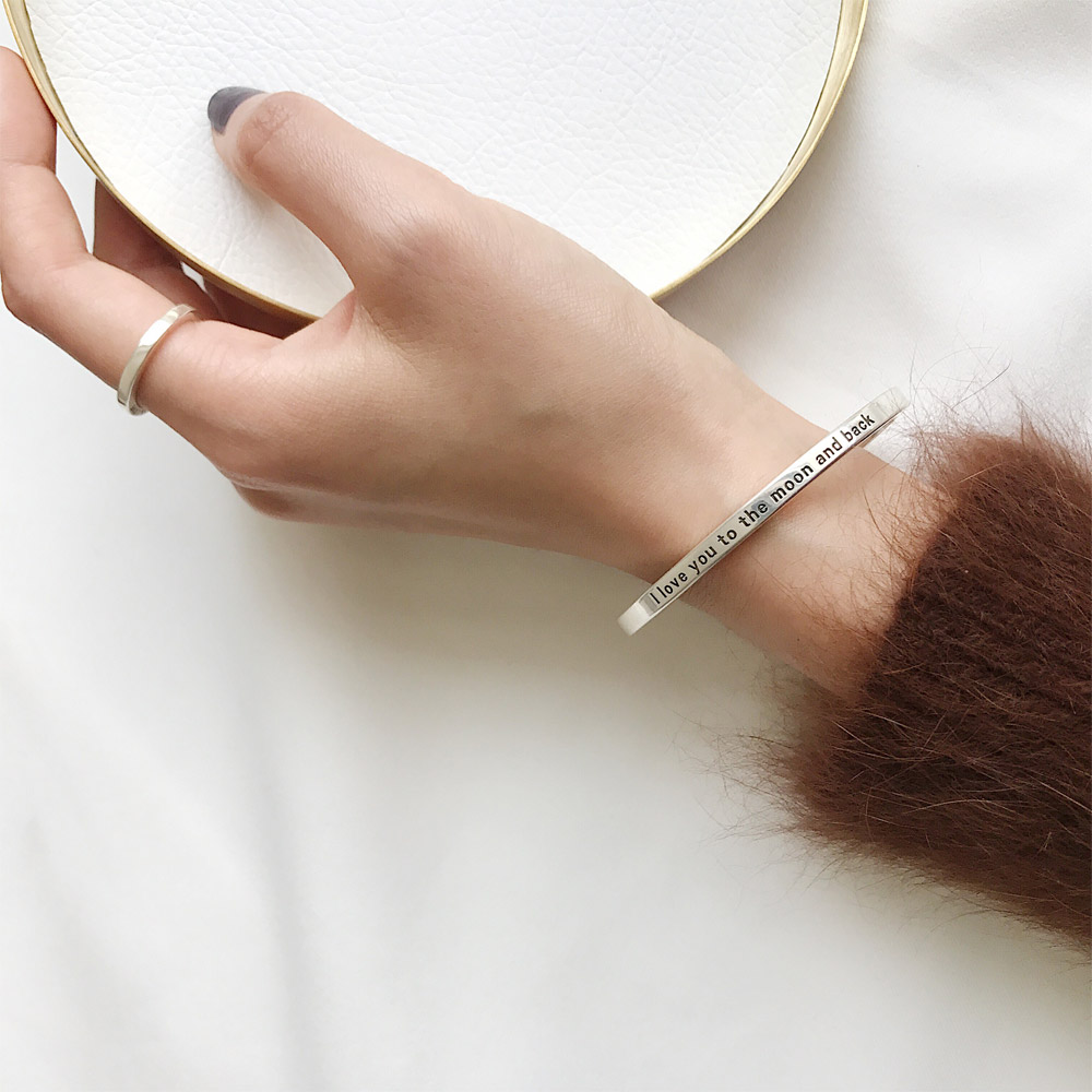 G003高光刻字手镯