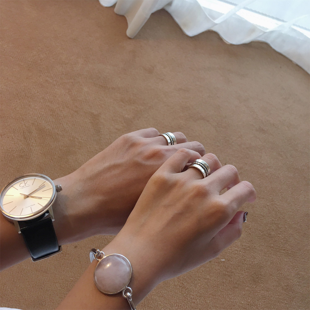 A013麻花情侣戒指