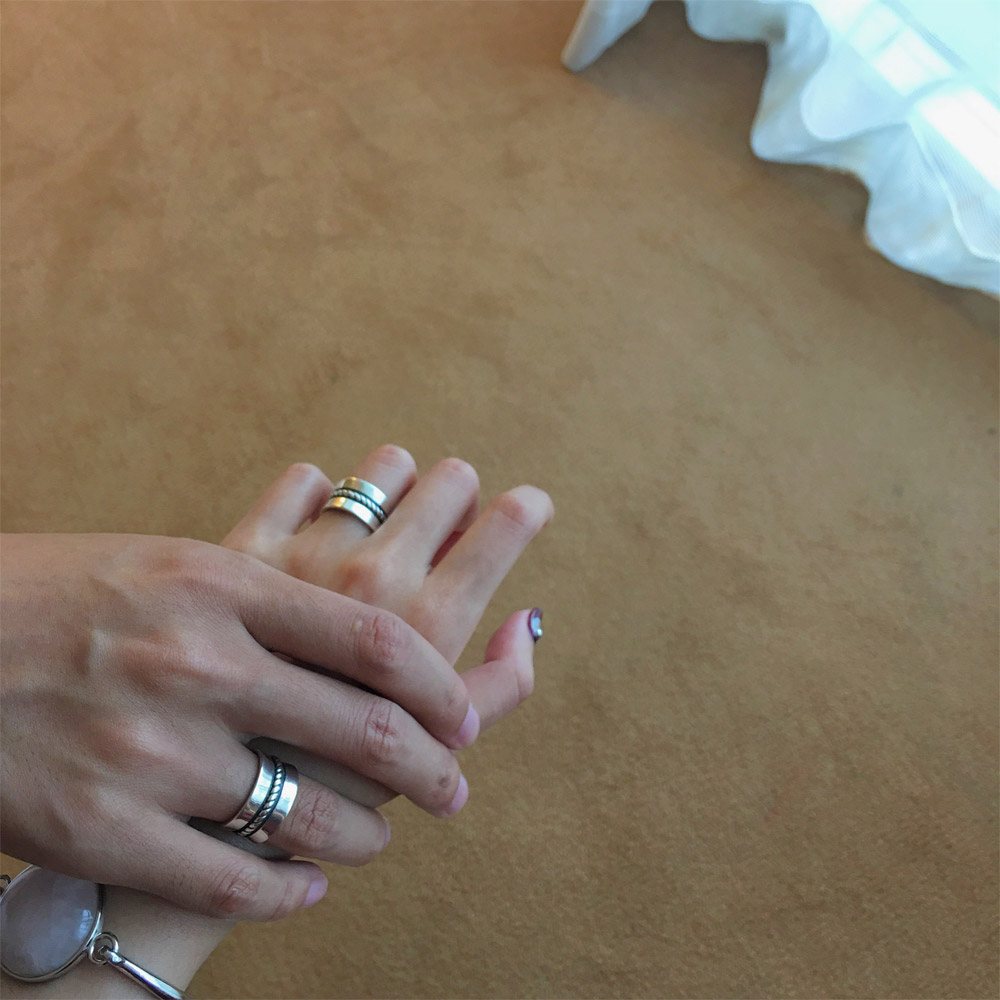 A013麻花情侣戒指