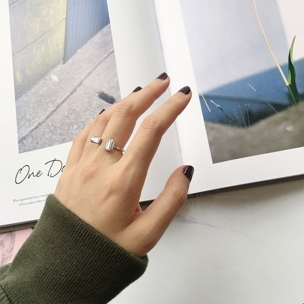 A023横竖锆石戒指