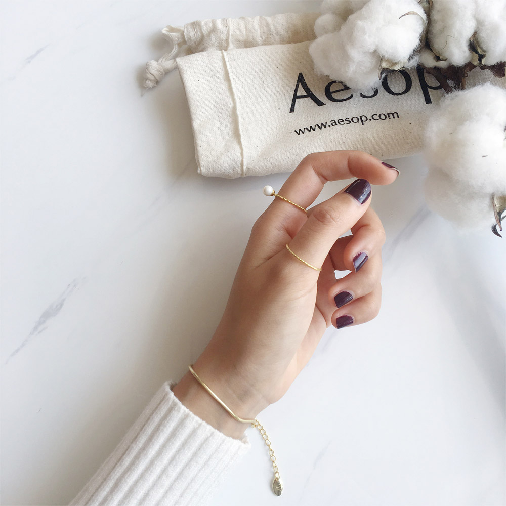 A024_A025_B005金单圈戒指_珍珠金单圈戒指_金蛇骨手链