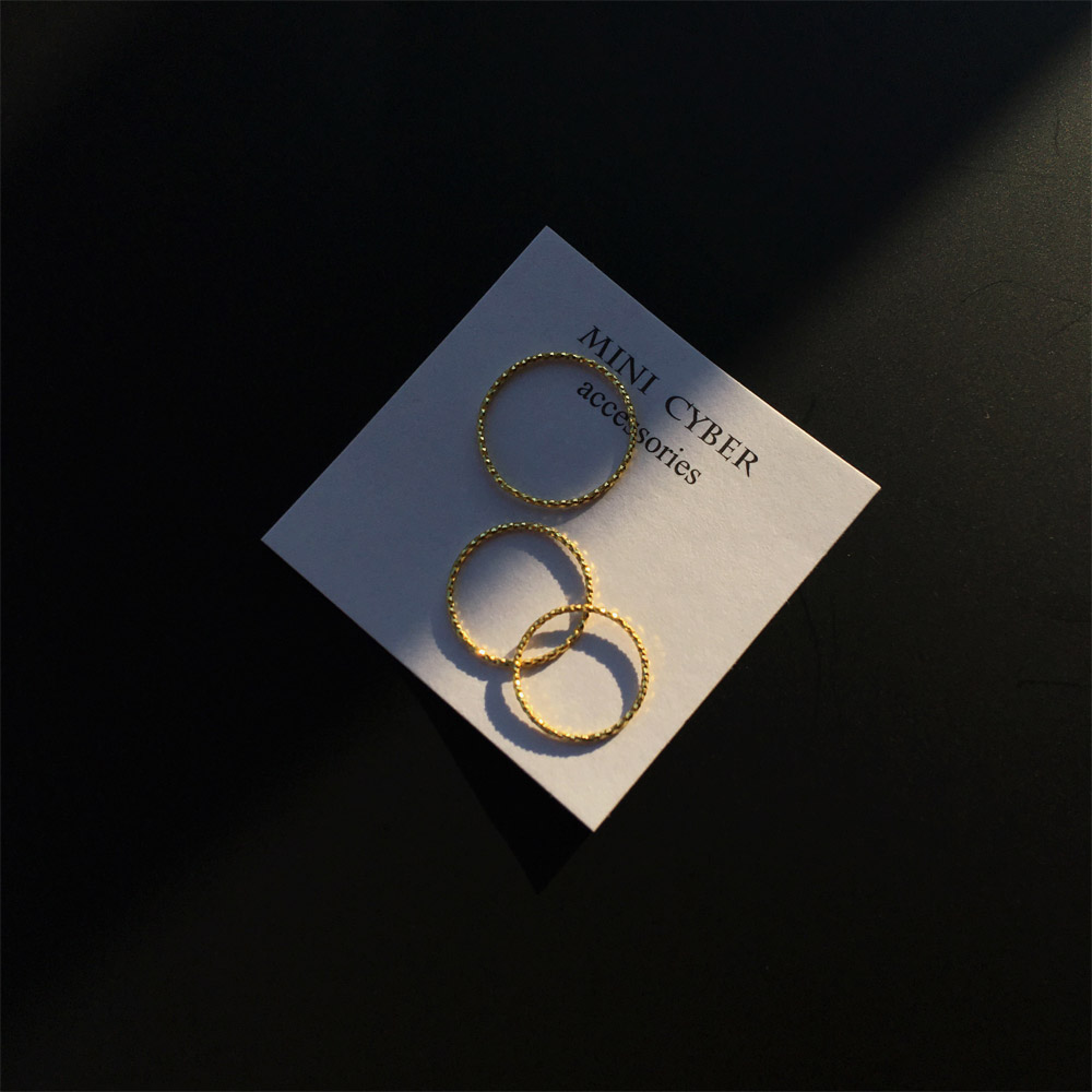 A024_A025_B005金单圈戒指_珍珠金单圈戒指_金蛇骨手链