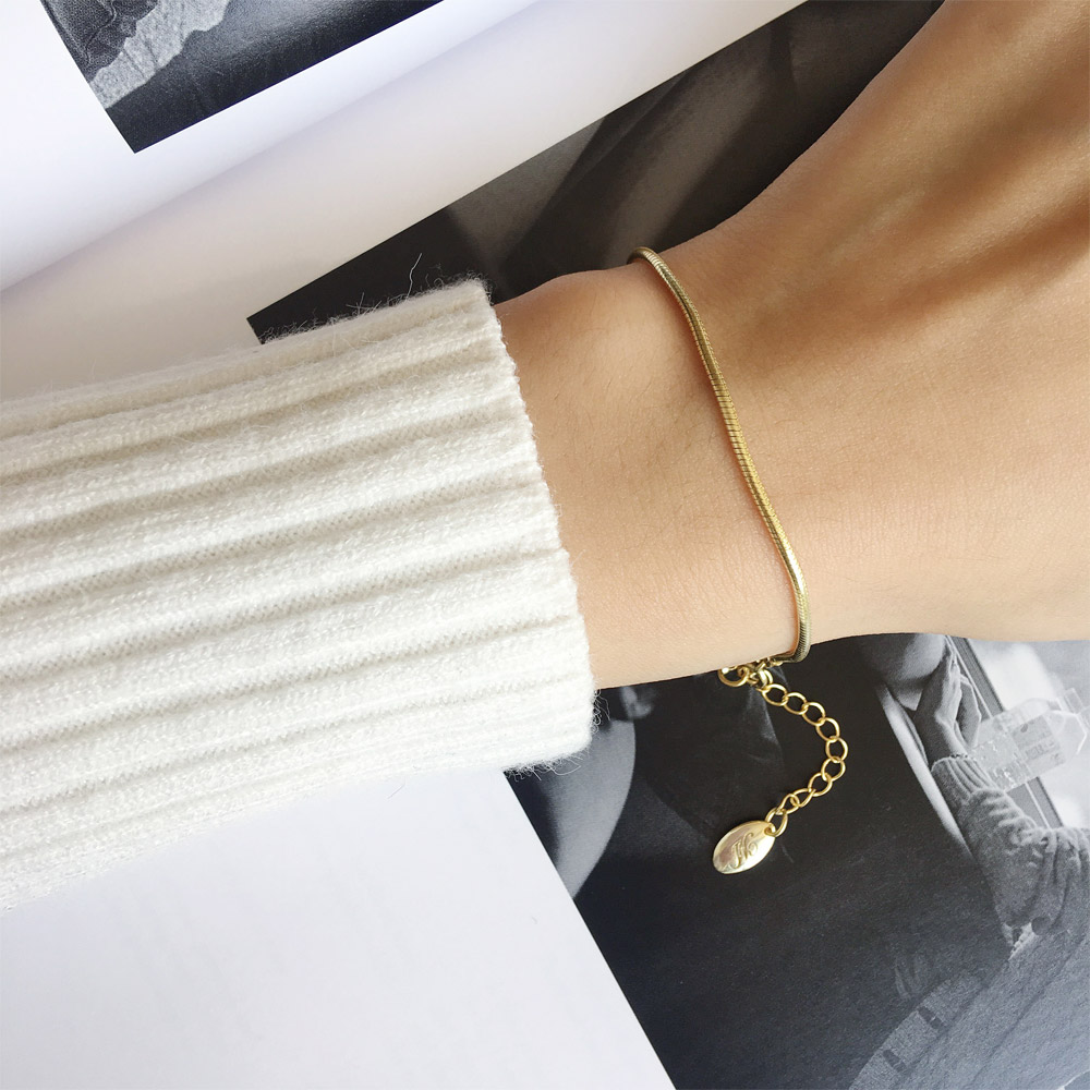 A024_A025_B005金单圈戒指_珍珠金单圈戒指_金蛇骨手链