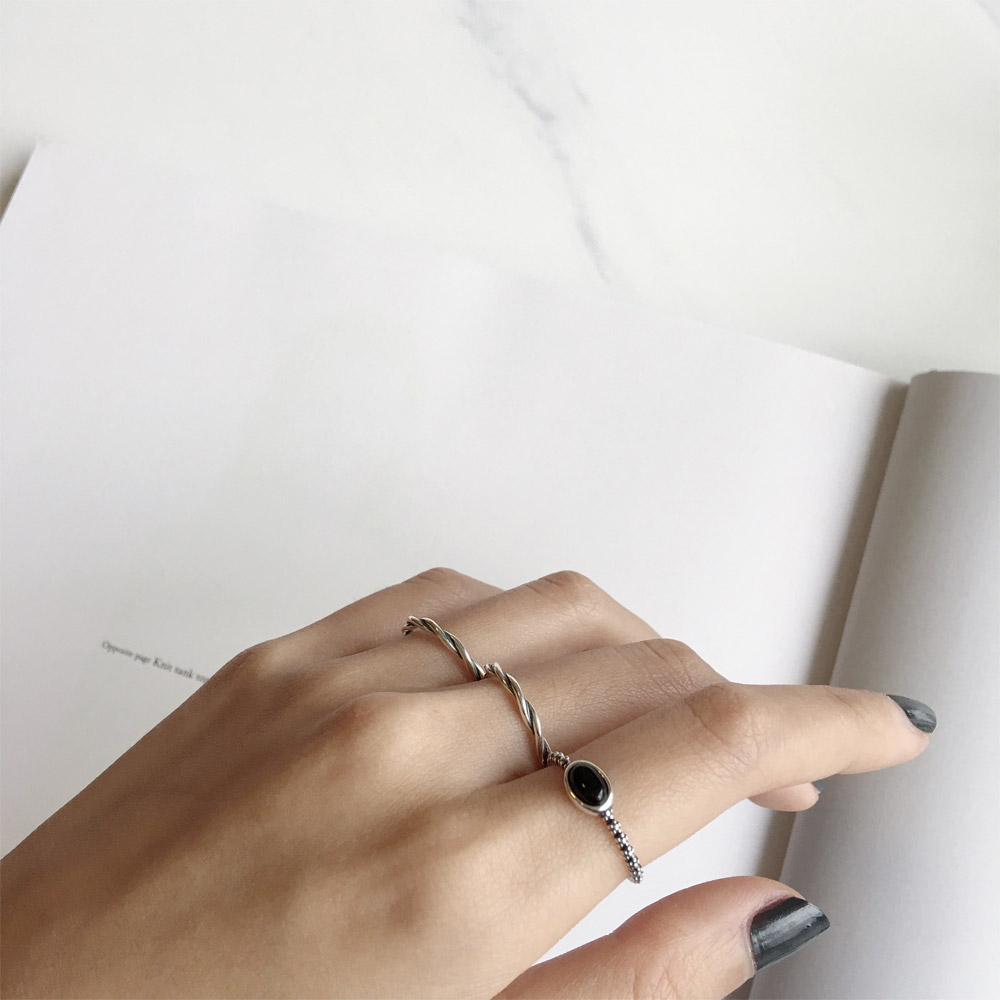 A028_A029麻花_黑玛瑙戒指