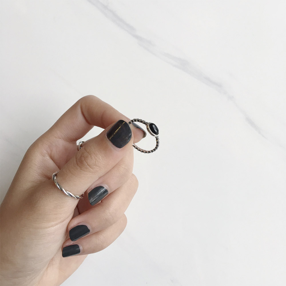 A028_A029麻花_黑玛瑙戒指