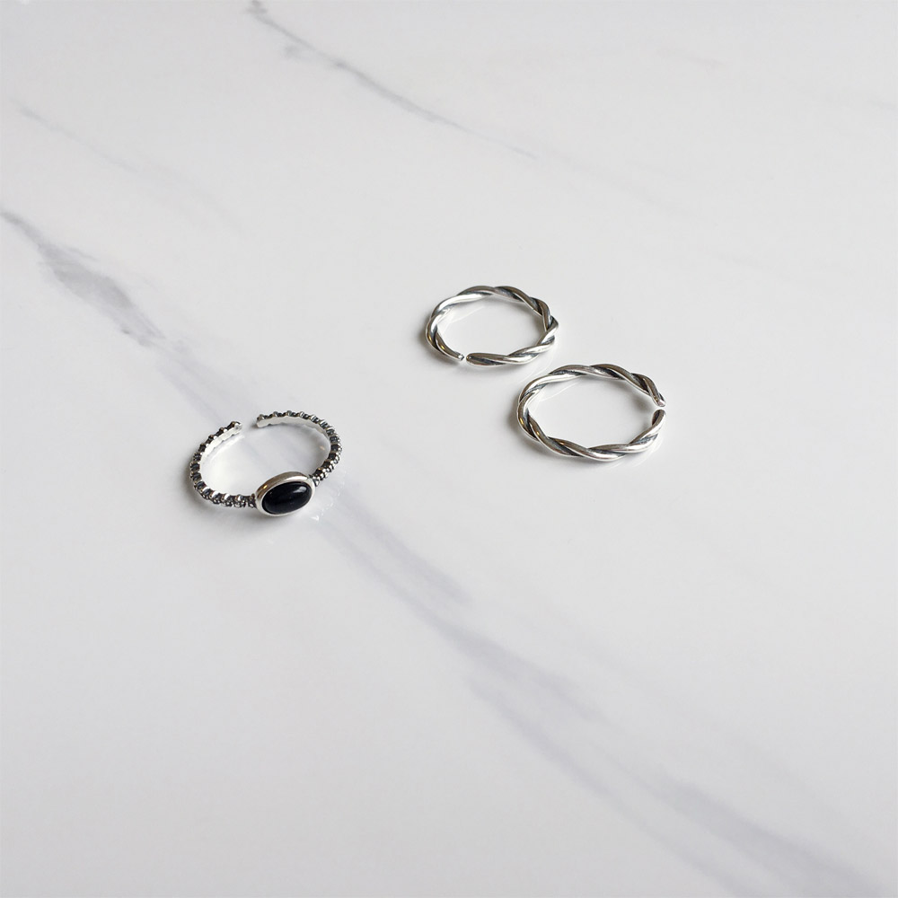 A028_A029麻花_黑玛瑙戒指