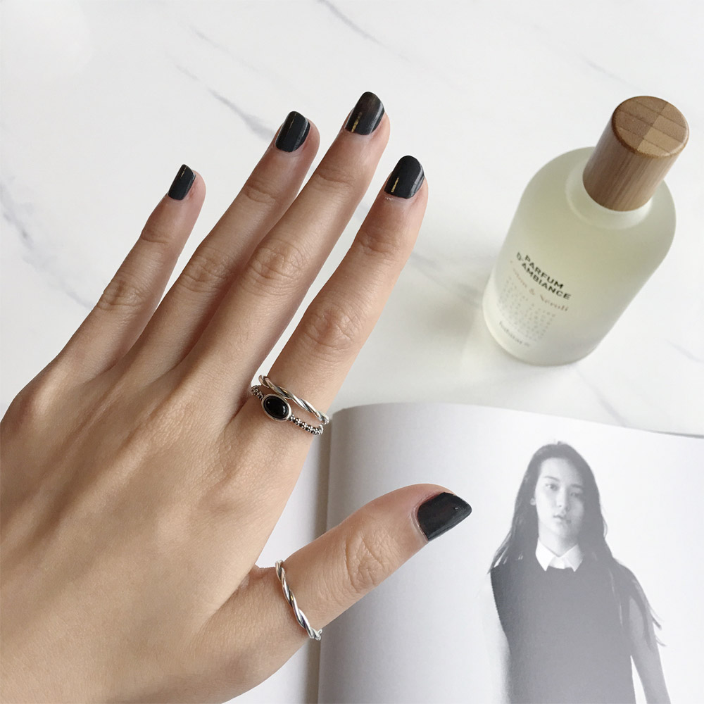 A028_A029麻花_黑玛瑙戒指