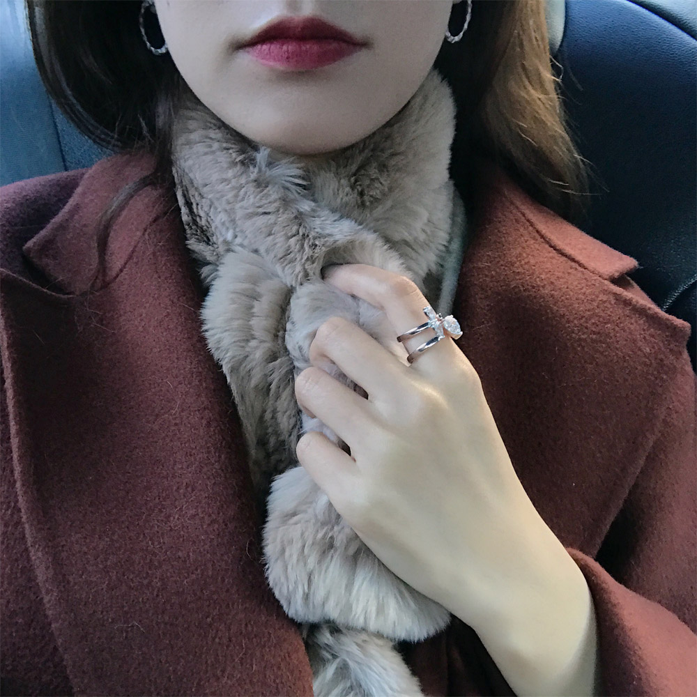 A033不规则锆石戒指