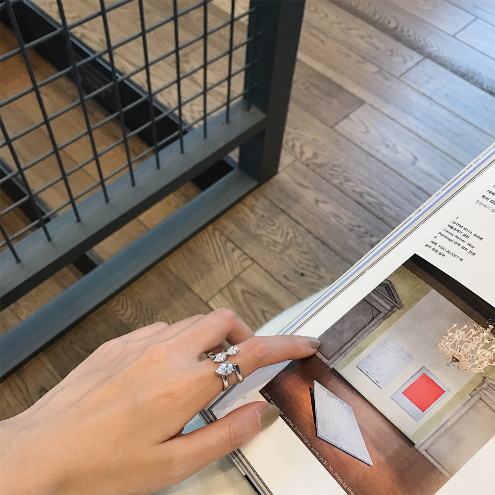 A033不规则锆石戒指