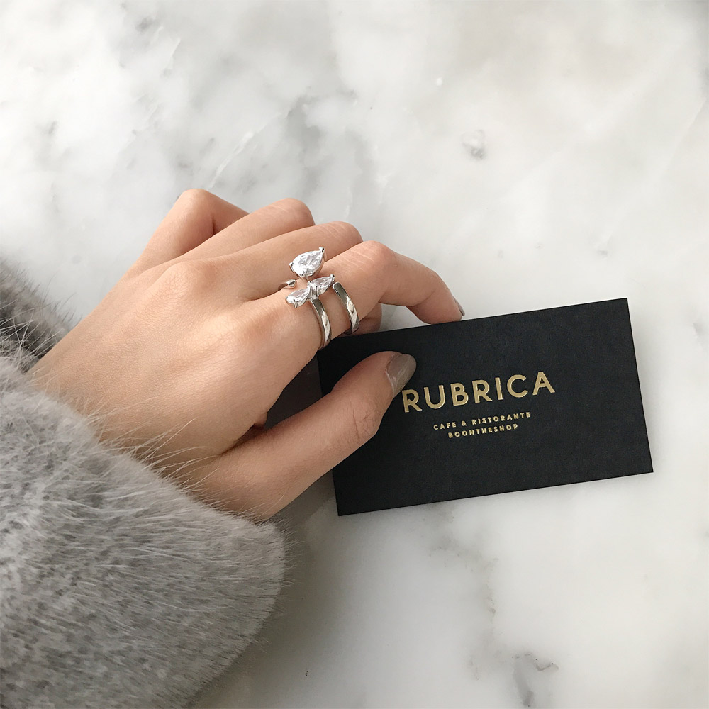 A033不规则锆石戒指