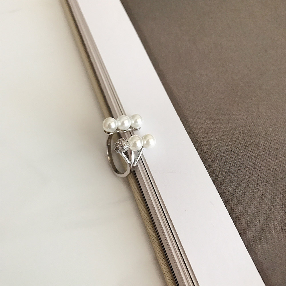 A042双排珍珠戒指