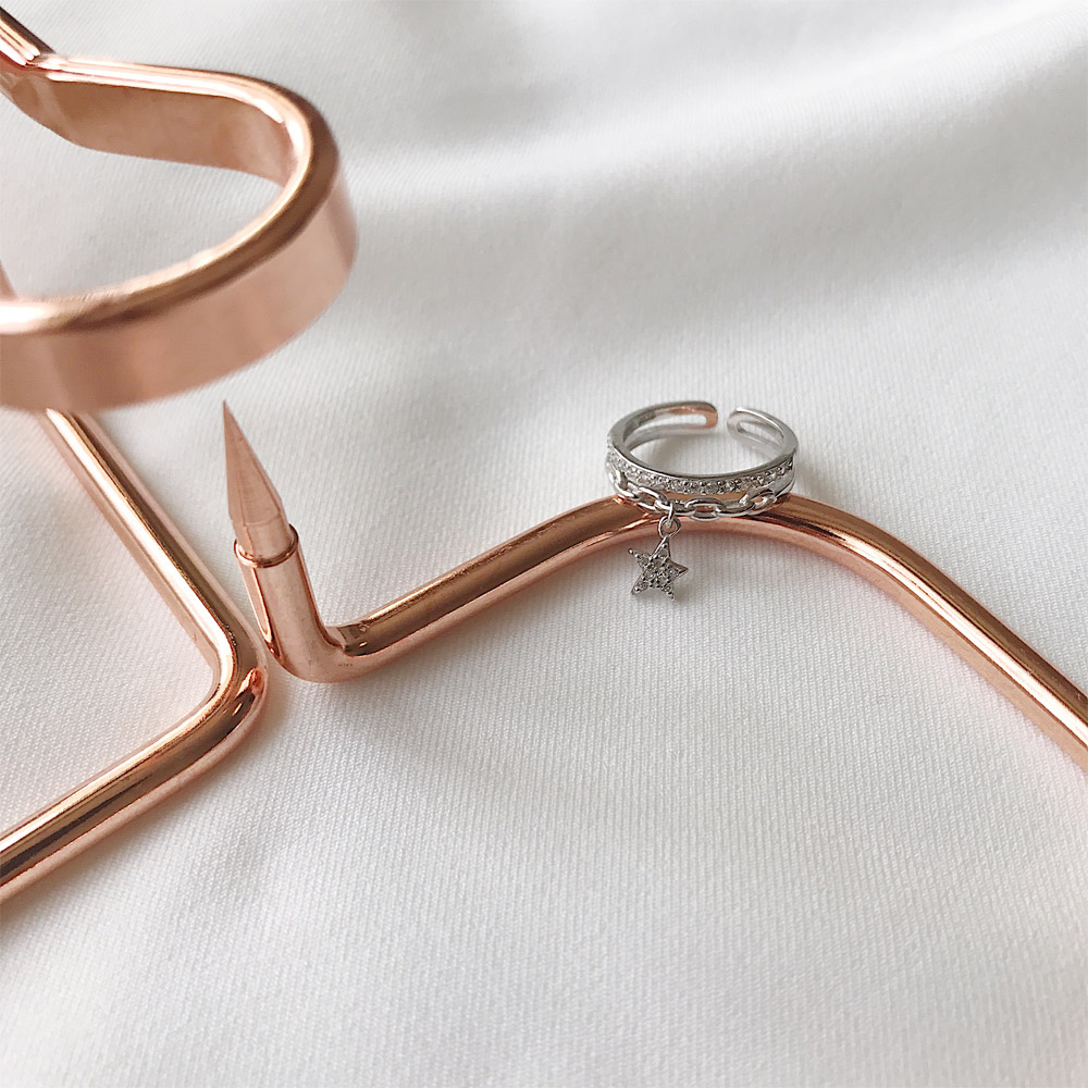 A044星星锆石戒指