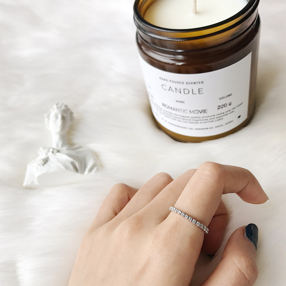 A051锆石软链条戒指