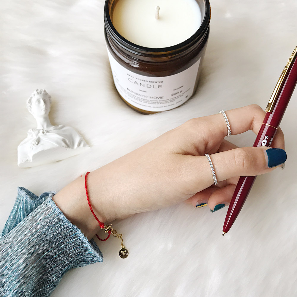 A051锆石软链条戒指