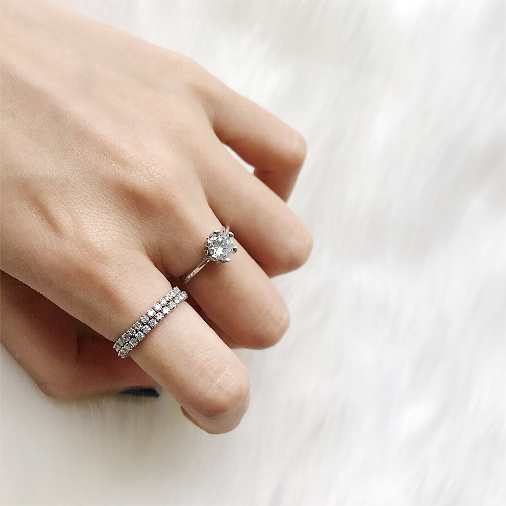 A051锆石软链条戒指