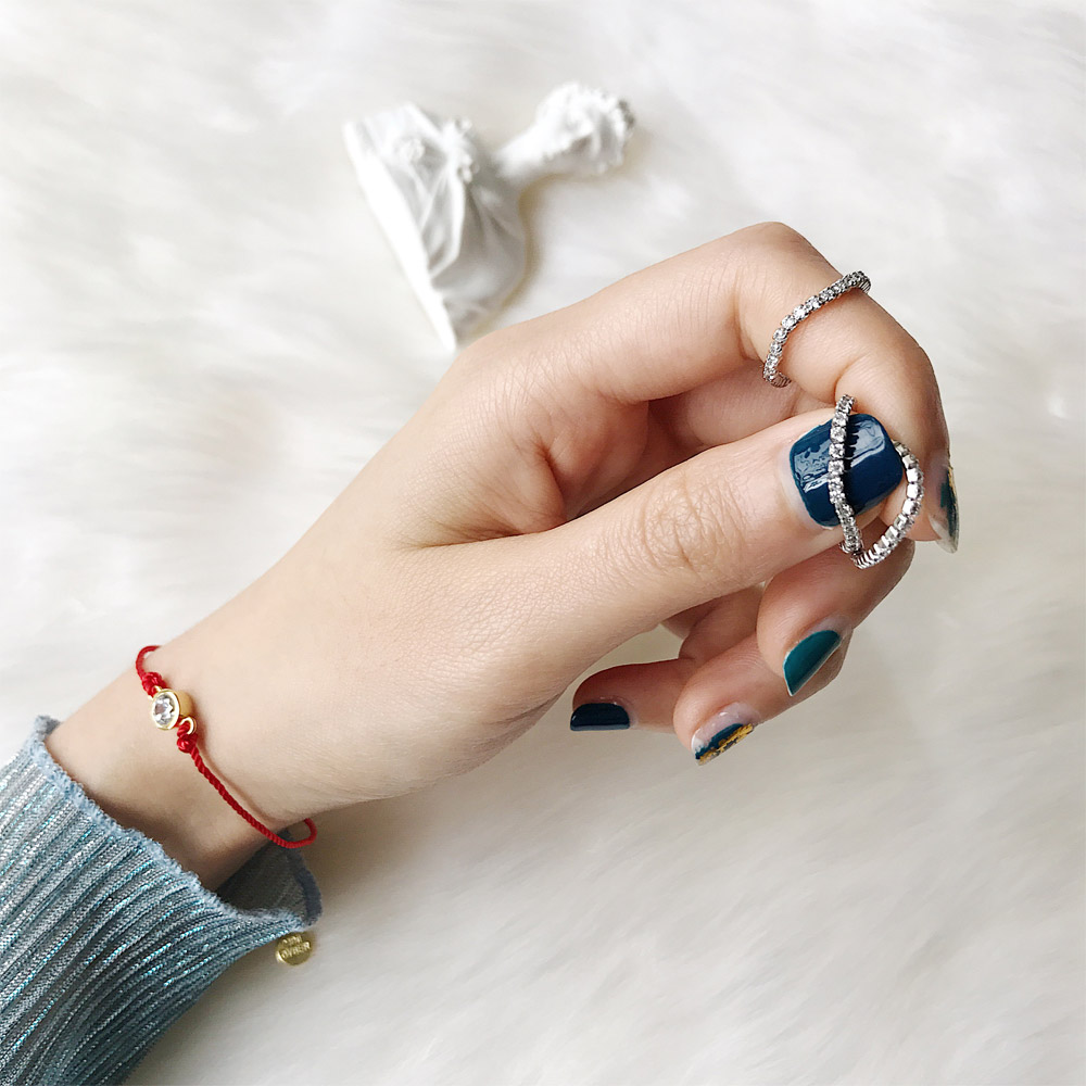 A051锆石软链条戒指