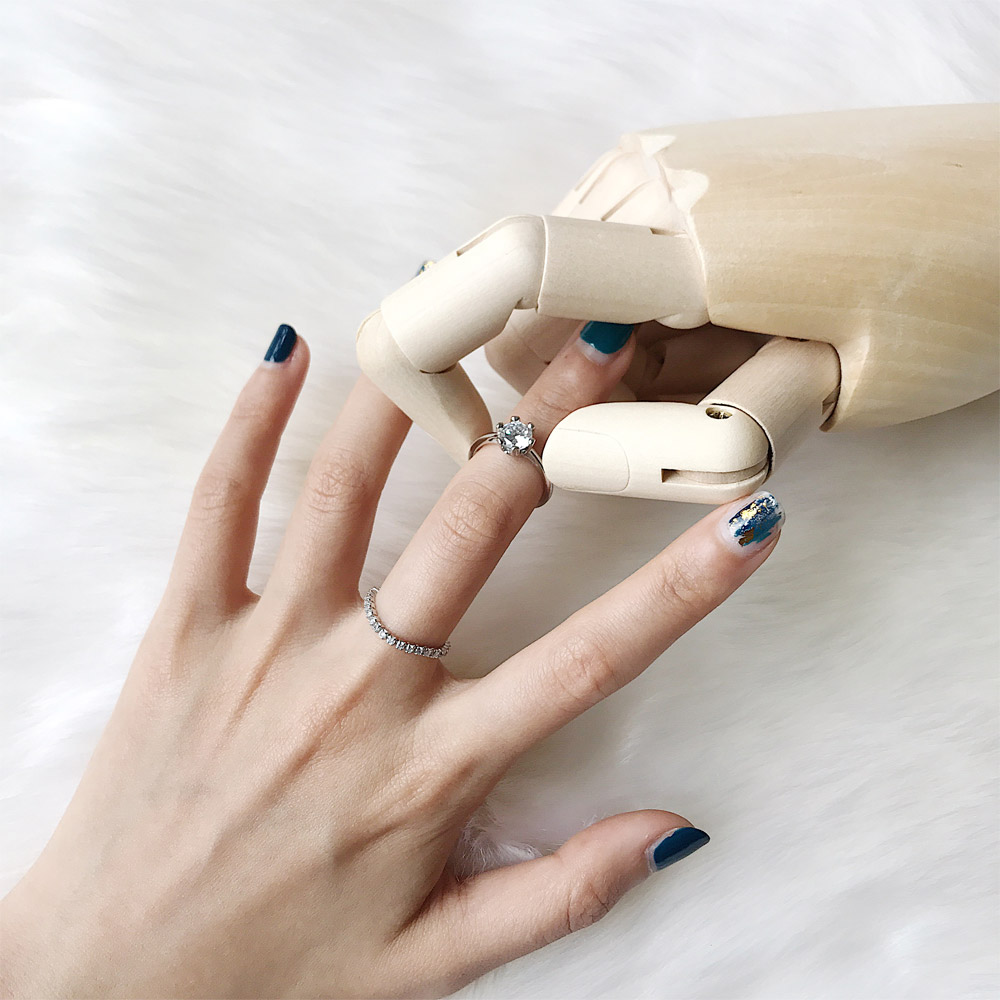 A052六爪锆石镶嵌戒指