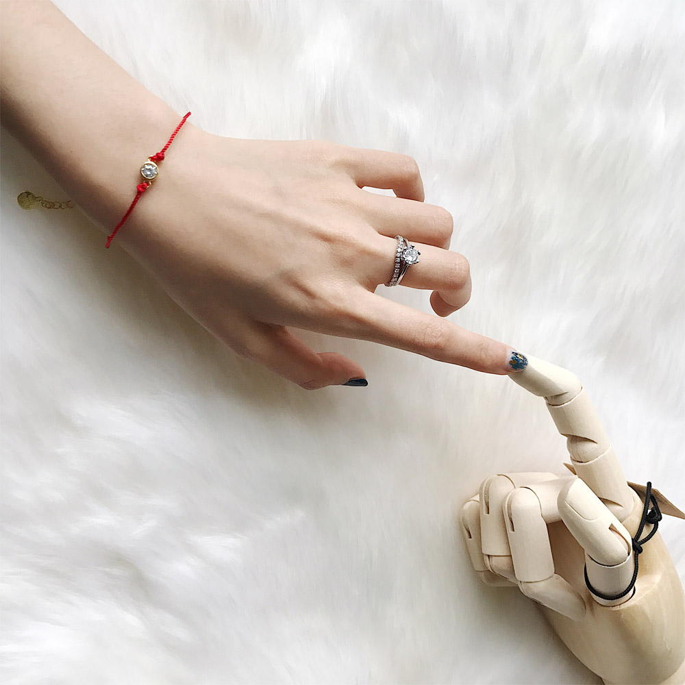 A052六爪锆石镶嵌戒指