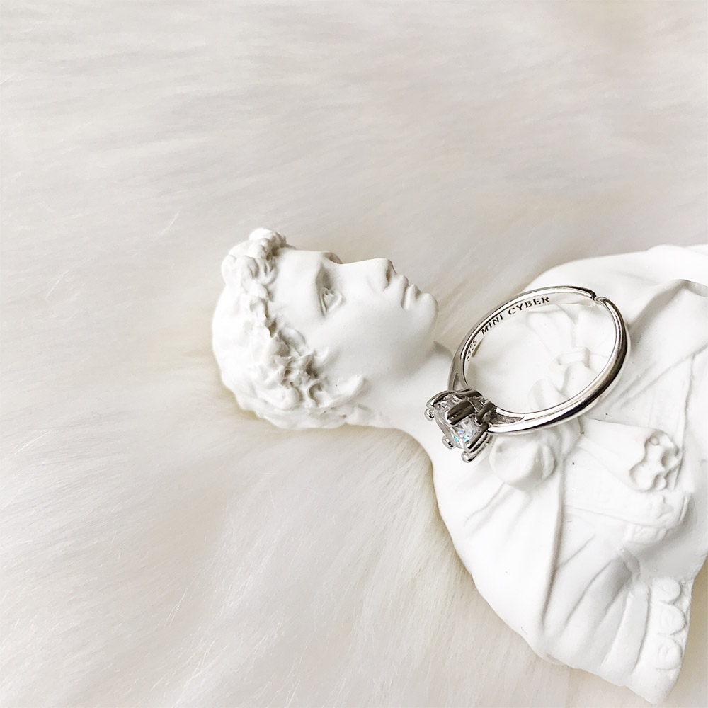 A052六爪锆石镶嵌戒指