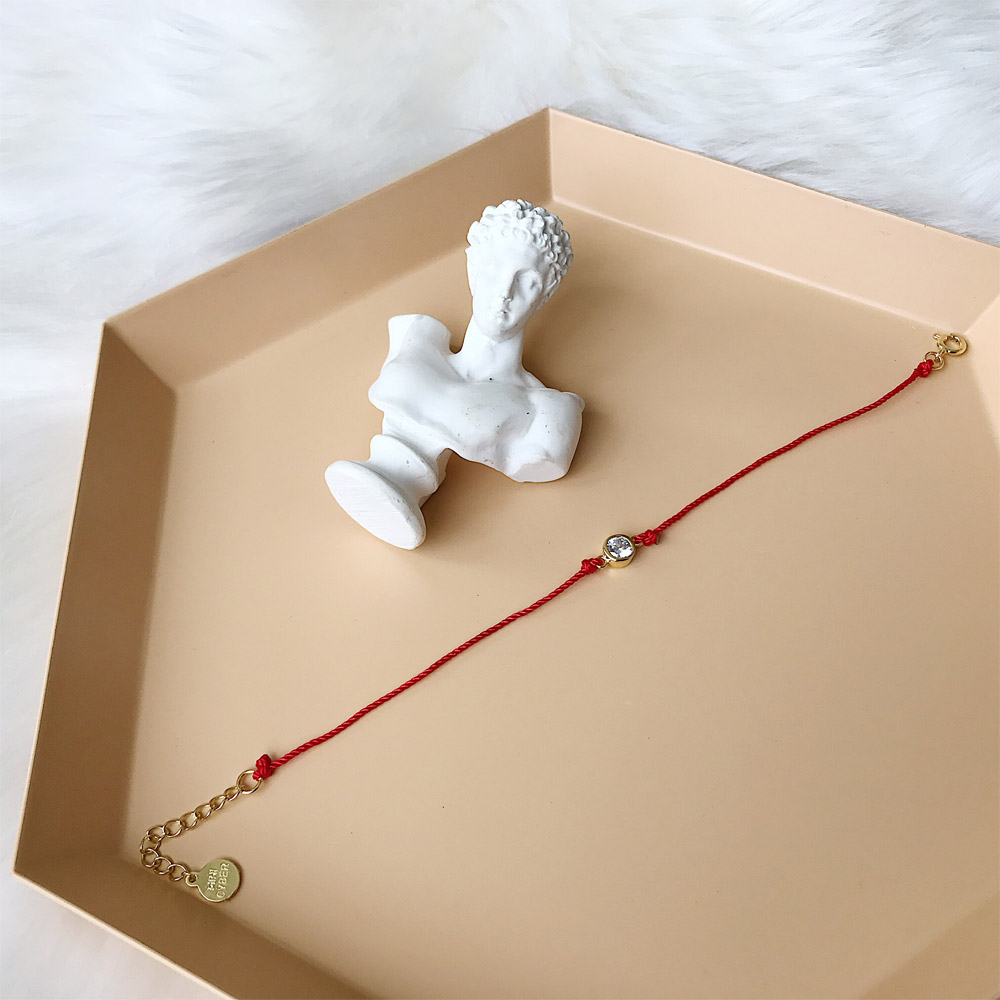 B012锆石红绳手链