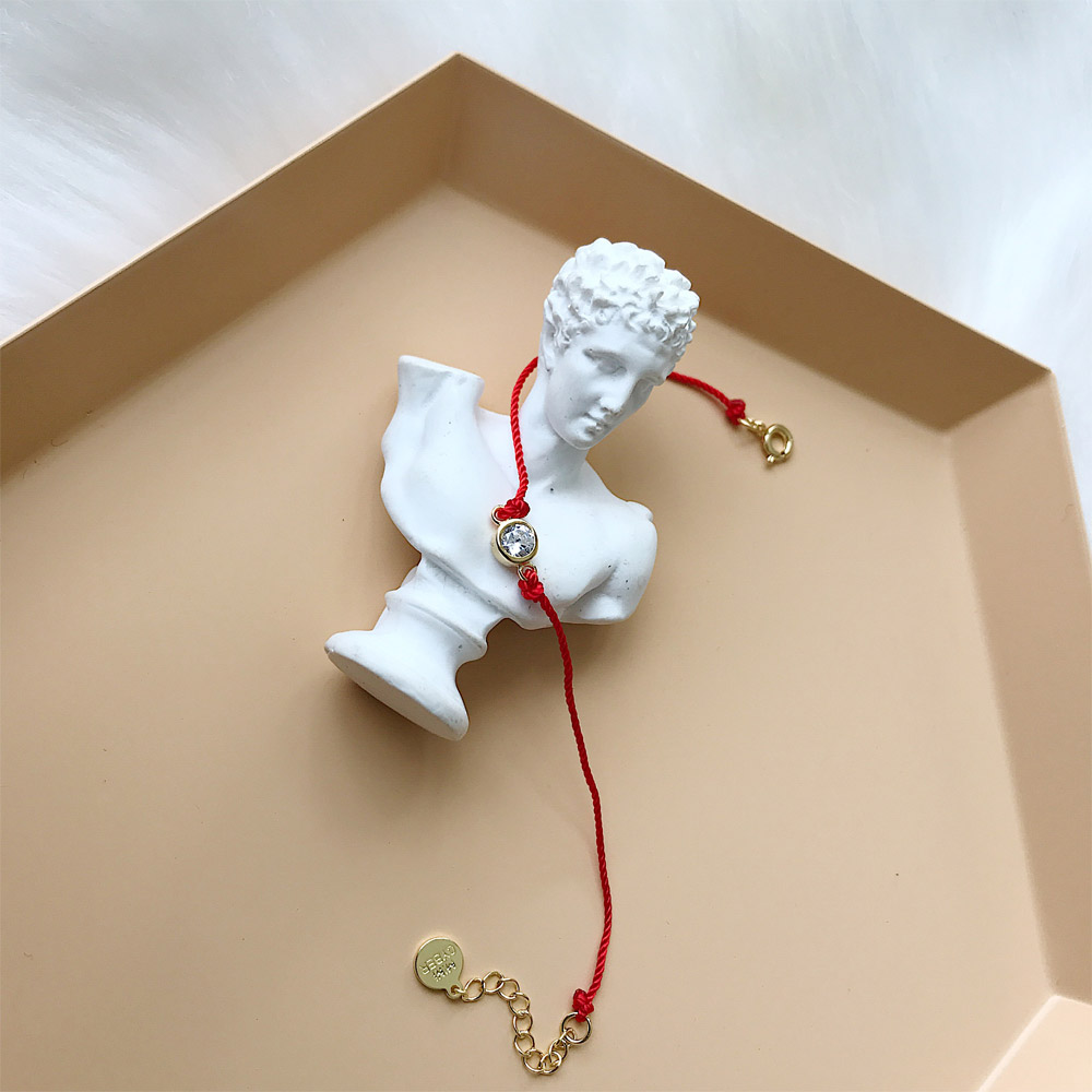 B012锆石红绳手链