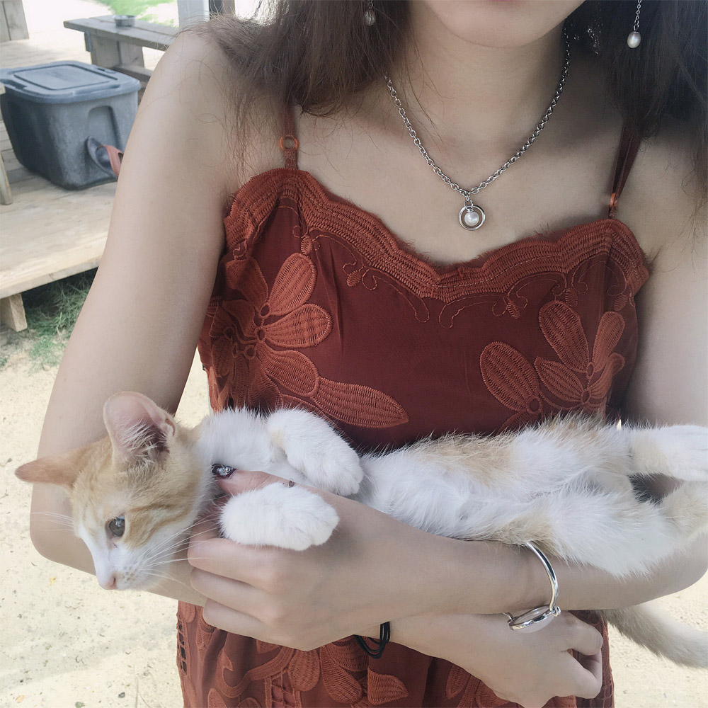 C013贝珠链条项链