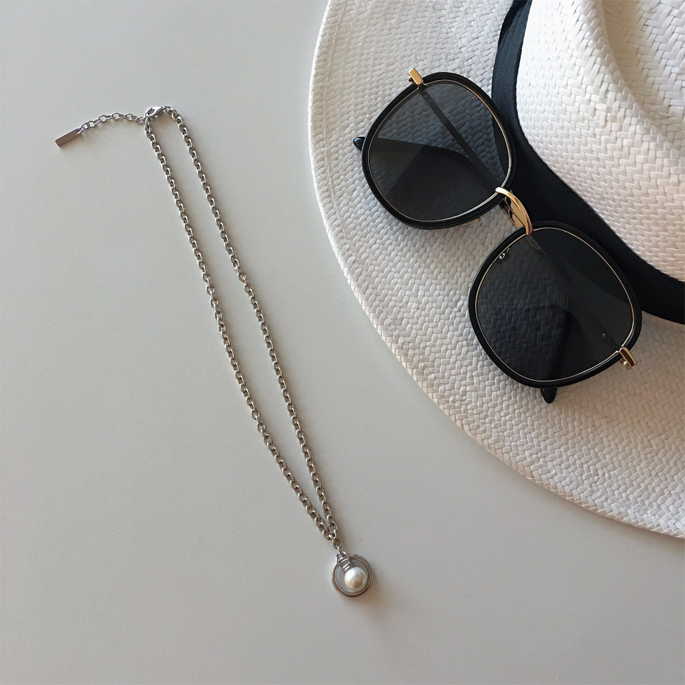 C013贝珠链条项链