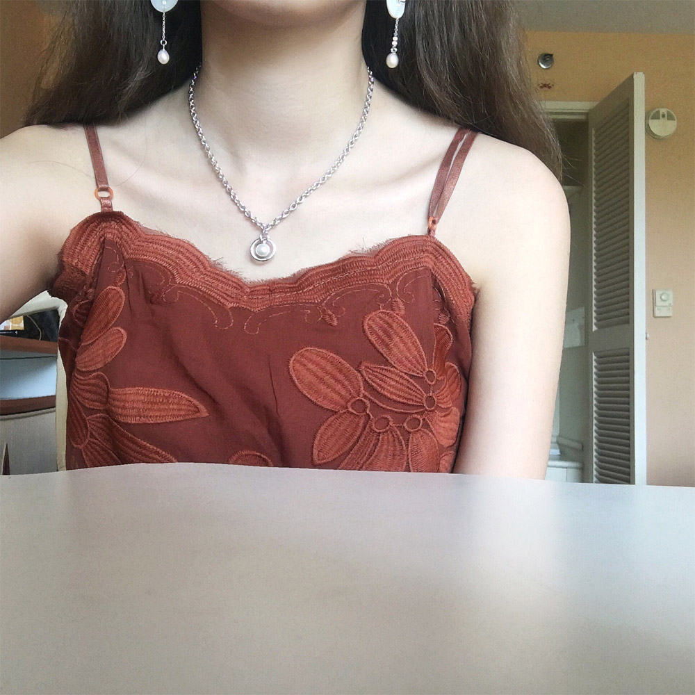 C013贝珠链条项链