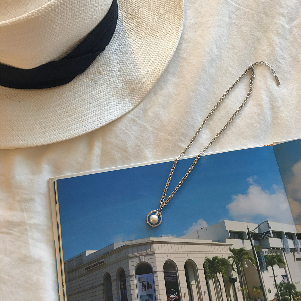 C013贝珠链条项链