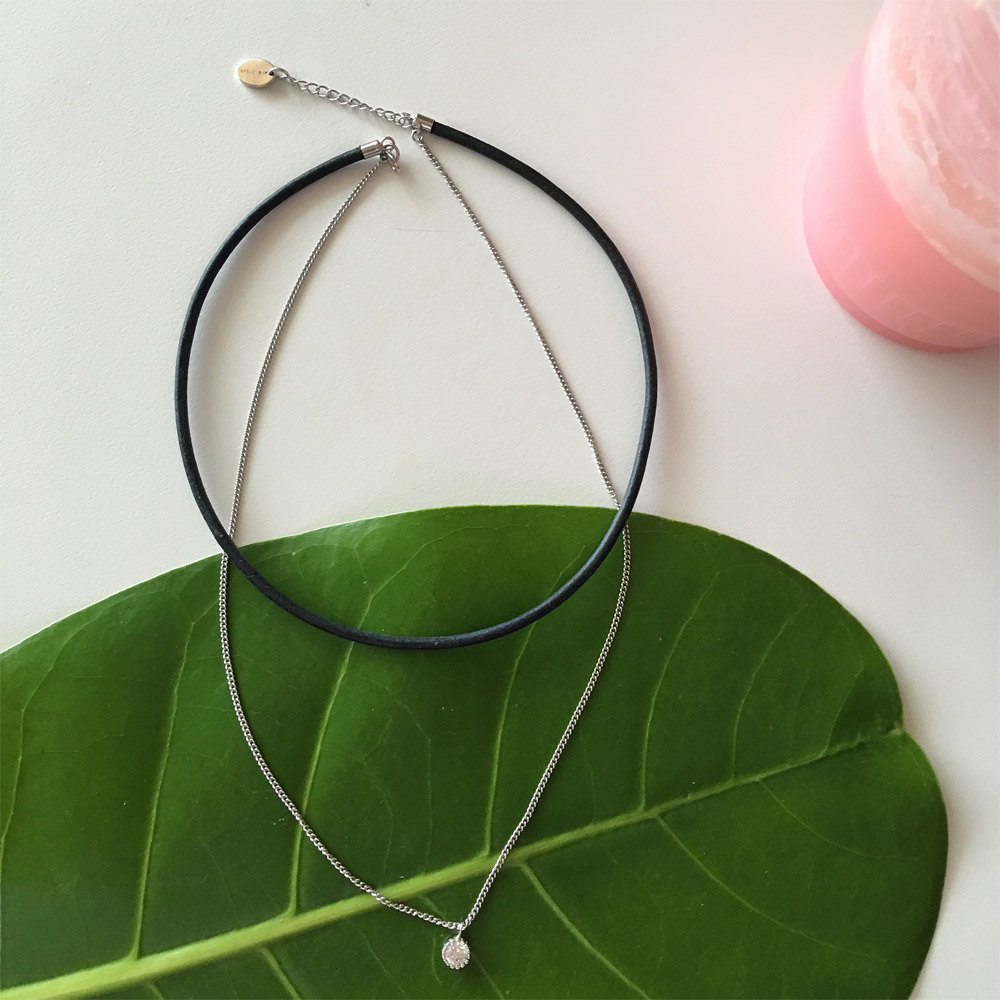 C014锆石真皮choker