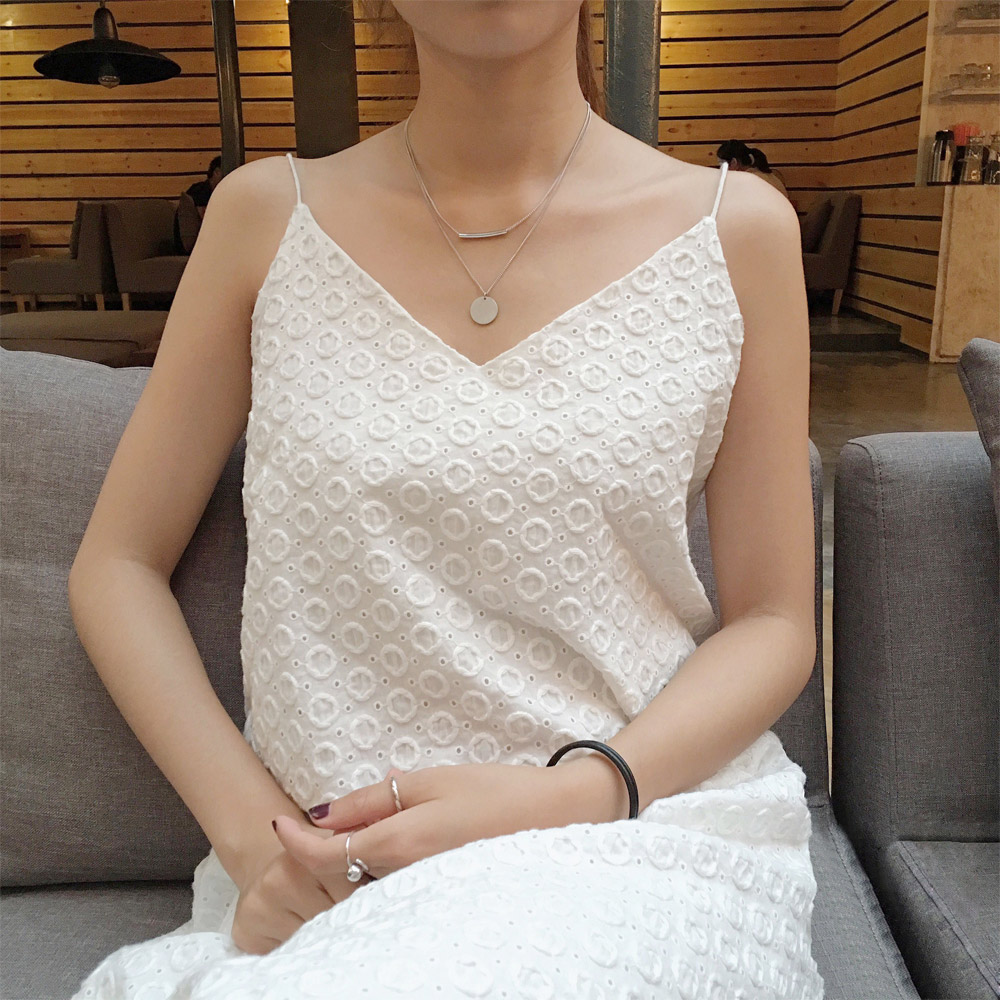 C016磨砂双层项链