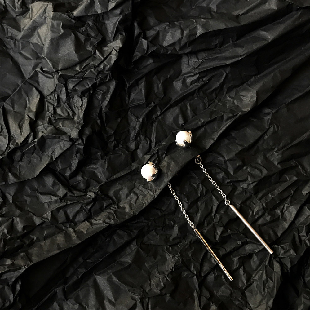 E017花型贝珠耳钉