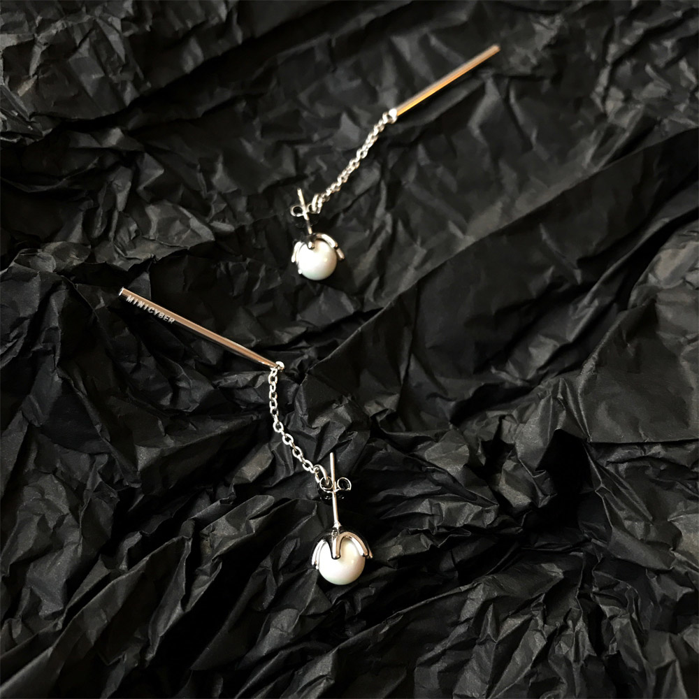 E017花型贝珠耳钉