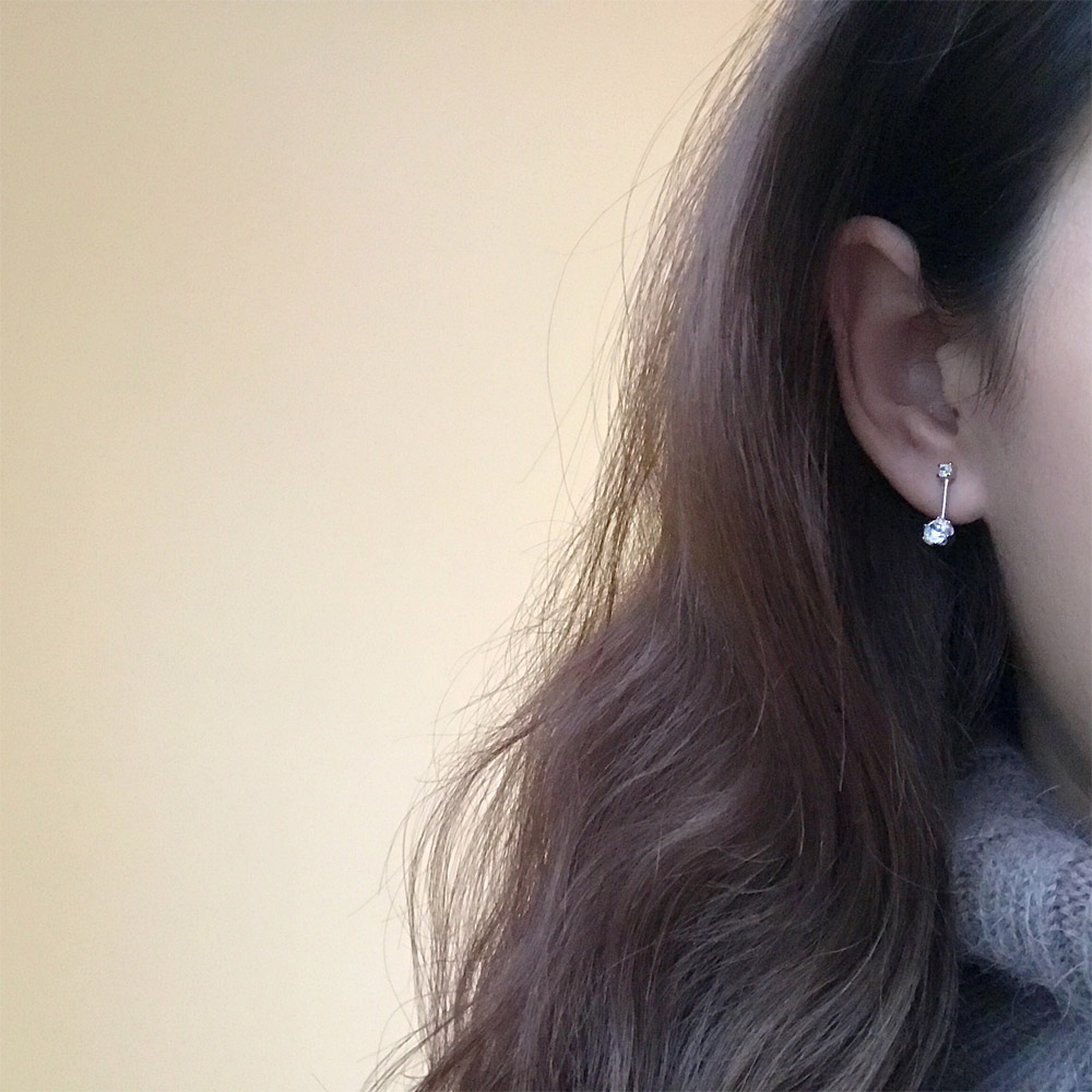 E019锆石耳钉