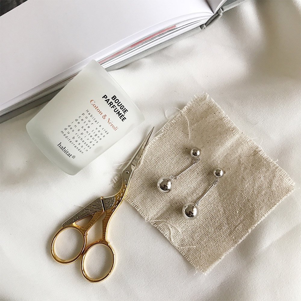 E027大小银珠耳钉