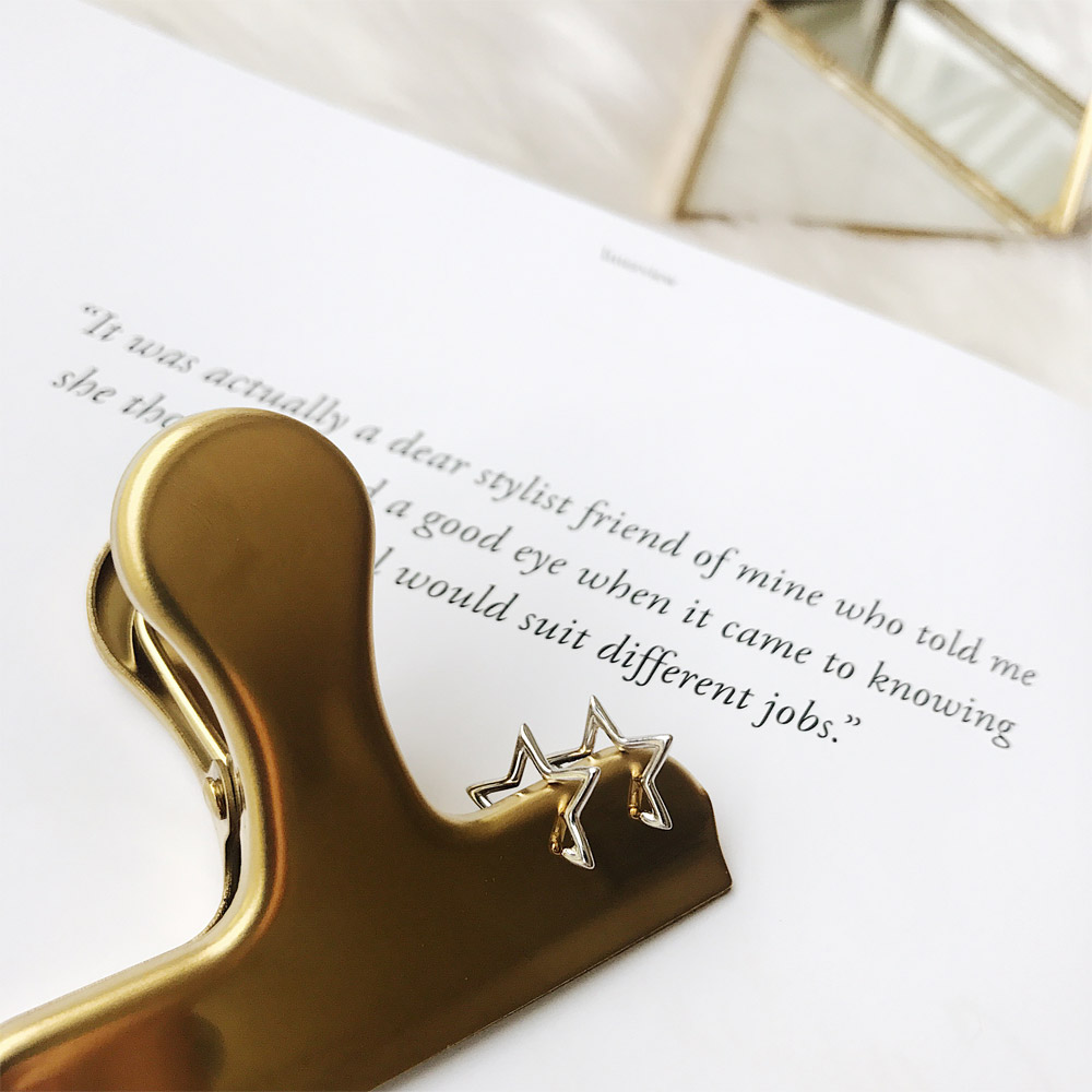 E030爱心星星皇冠耳钉