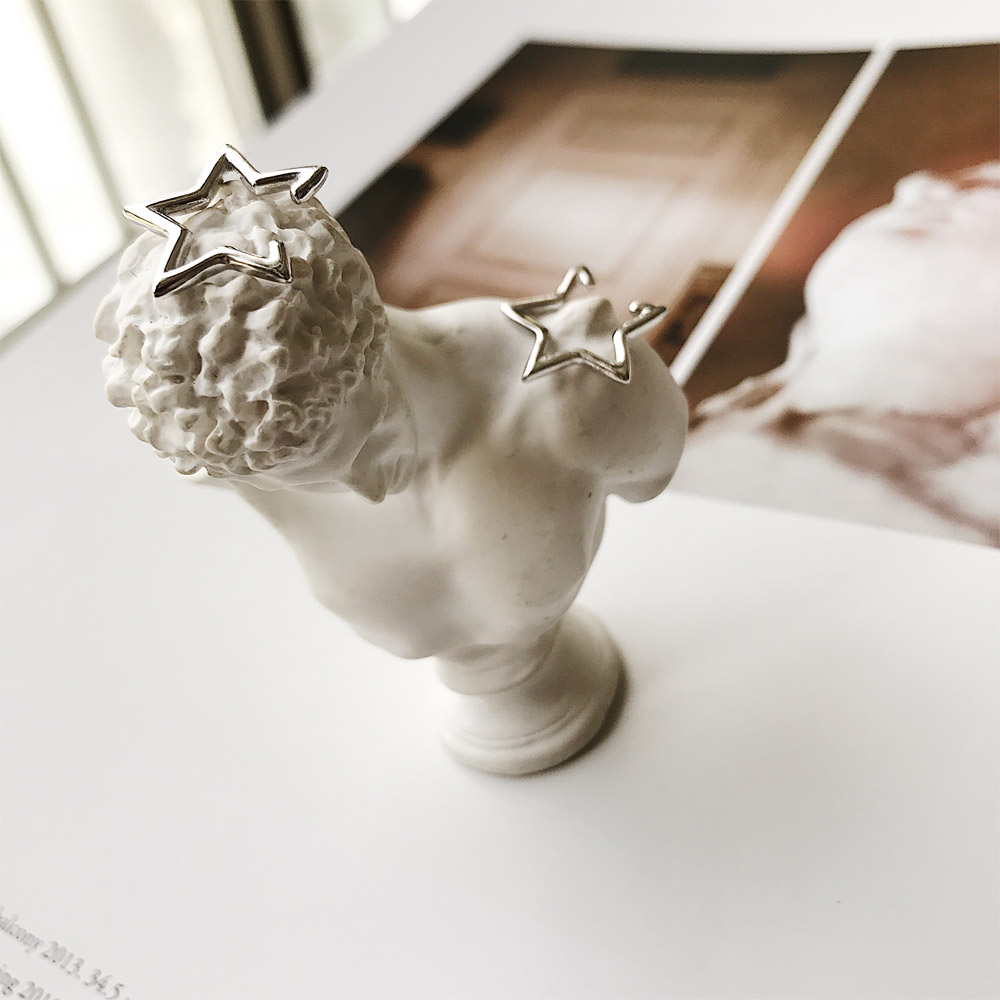 E030爱心星星皇冠耳钉