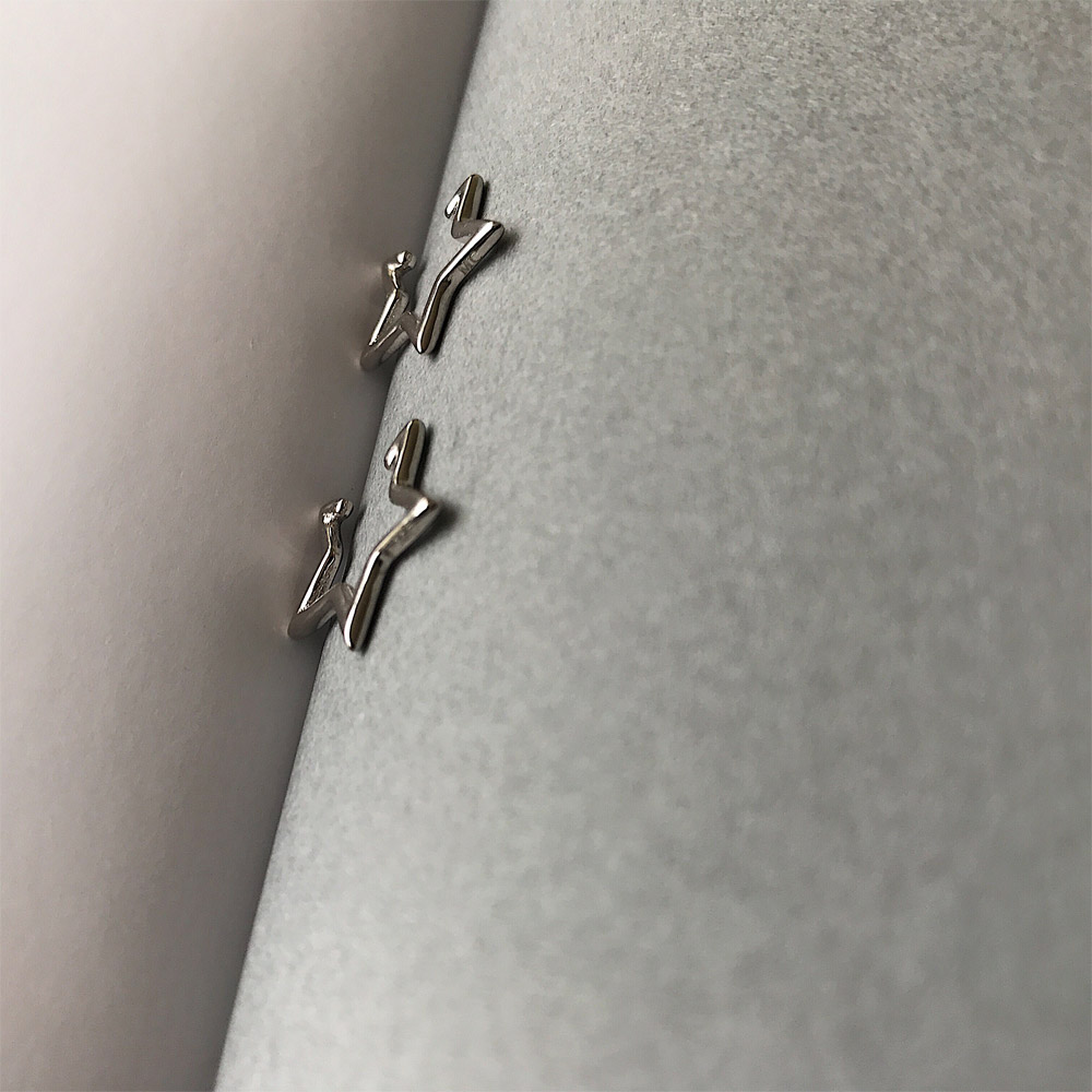 E030爱心星星皇冠耳钉